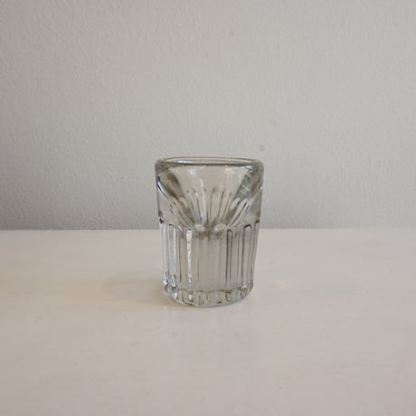 France Antique Shot Glass / フランス アンティーク トロンプルイユのショットグラス H:7cm