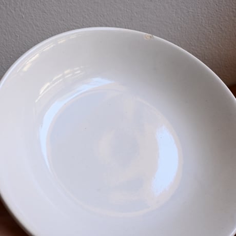 France Antique Faience Fine Soup Plate  / フランス アンティーク 白錫釉のスーププレートB