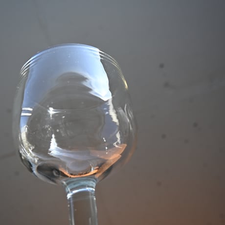 FRANCE Antique Wine Glass  / フランス アンティーク ビストロワイングラス B
