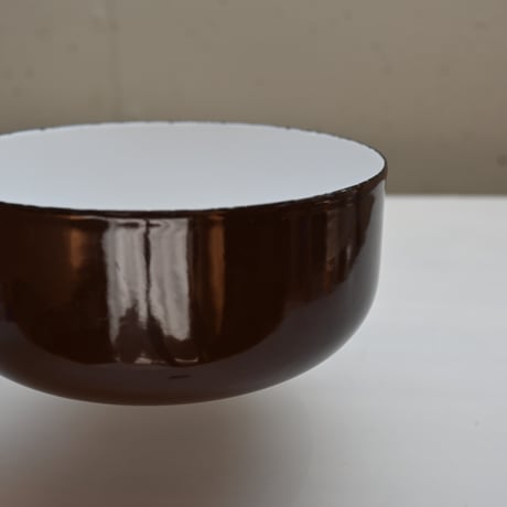 ARABIA FINEL Enamel BOWL (Brown)  / アラビア・フィネル  琺瑯ボウル（ブラウン）B