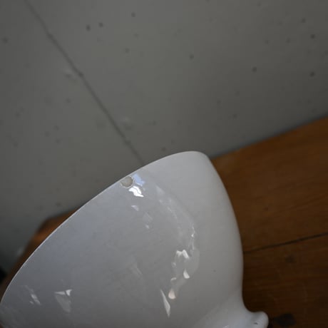 France Antique Cafe Bowl / フランス  カフェオレボウル 白無地 A