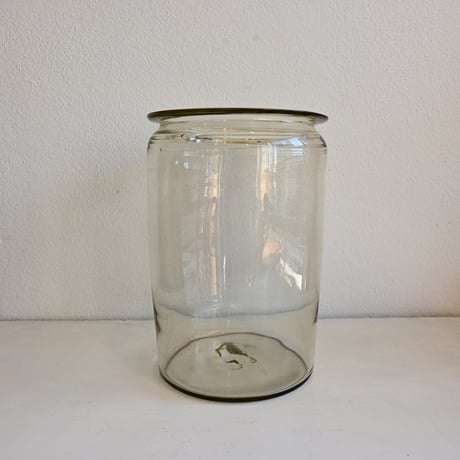 Sweden Glass Jar/ スウェーデン 19世紀のガラス保存瓶 大