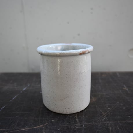 France Old Faience Fine Pot / フランス  古いファイアンスフィーヌのポット