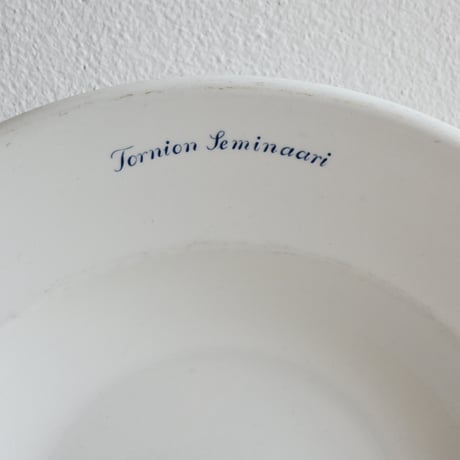 Finland ARABIA   / アラビア 青文字スーププレート φ:24cm A