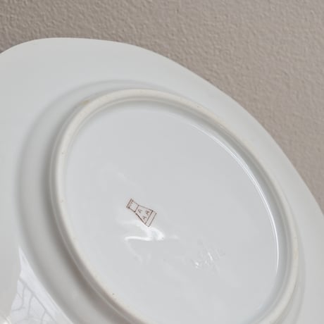 Finland OLD ARABIA  / オールドアラビア 茶文字プレート  φ:20.5cm  A