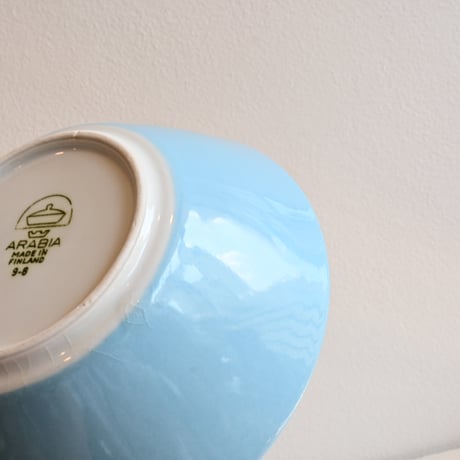 Finland ARABIA Bowl (light blue) / フィンランド アラビア シリアルボウル  水色