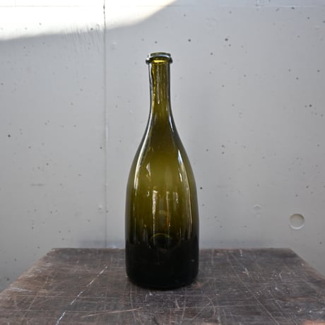 FRANCE Old Glass Wine Bottle  / フランス アンティーク 吹きワインボトル