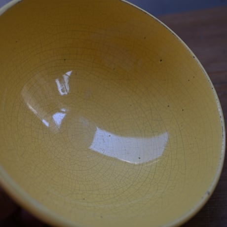 フランス アンティーク バドンヴィレーの黄色カフェボウル Badonviller
