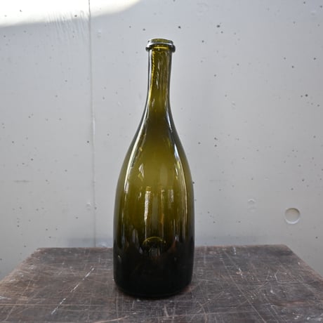 FRANCE Old Glass Wine Bottle  / フランス アンティーク 吹きワインボトル