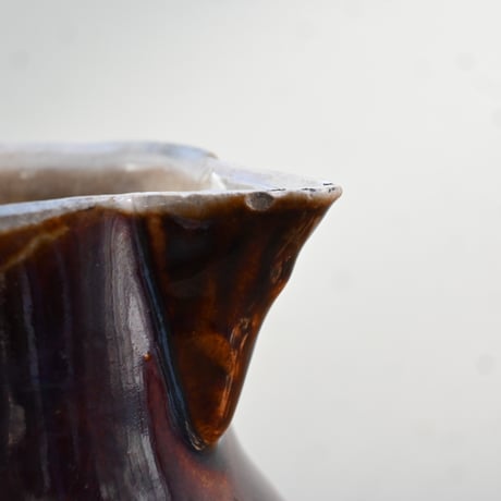 France Antique Cul Noir Pitcher / フランス アンティーク キュノワール ピッチャー D（金直しあり）