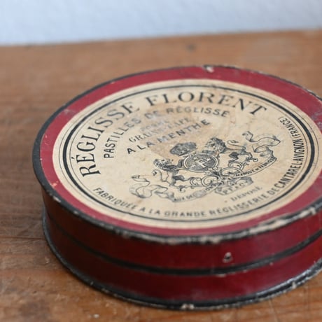 France Antique Round Paper Box  / フランス アンティーク 丸い紙の箱