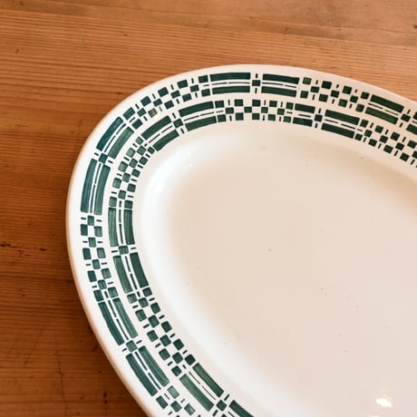France K&G Luneville Oval Plate / フランス リュネヴィル窯のオーバルプレート
