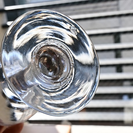 FRANCE Antique Wine Glass  / フランス アンティーク ビストロワイングラス  B