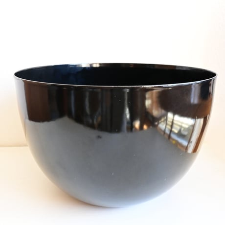 ARABIA FINEL Enamel BOWL by Kaj Franck / フィネル カイフランク  琺瑯ボウル（ブラック）φ:21cm
