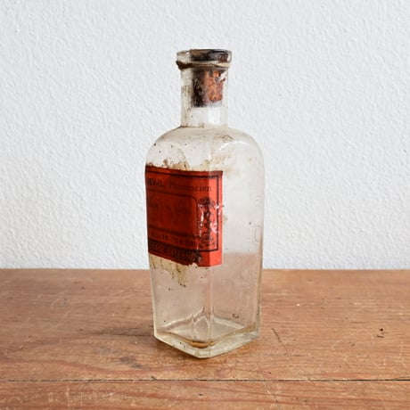 France Antique Pharmacy Glass Bottle  / フランス アンティーク ファーマシーガラスボトル  C