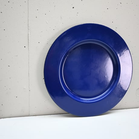 ARABIA FINEL Enamel plate Kaj Franck (BLUE)  / アラビア・フィネル カイフランク 琺瑯プレート（青) C