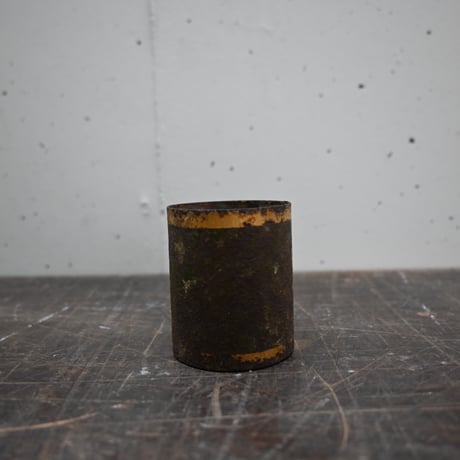 France Tin Can Objet / フランス 古いブリキの筒 B