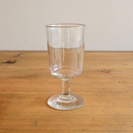FRANCE Antique Wine Glass  / フランス アンティーク 筒型のビストロワイングラス C