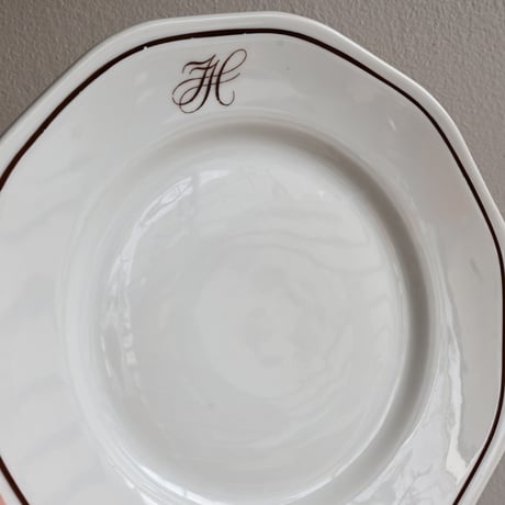Finland OLD ARABIA  / オールドアラビア 茶文字プレート  φ:20.5cm B