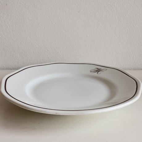 Finland OLD ARABIA  / オールドアラビア 茶文字プレート  φ:20.5cm B