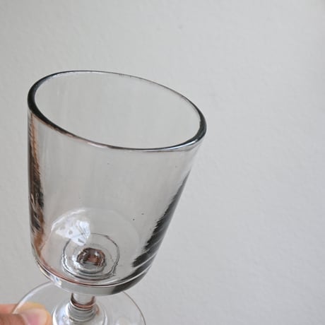 FRANCE Antique Wine Glass  / フランス アンティーク 筒型のビストロワイングラス 小