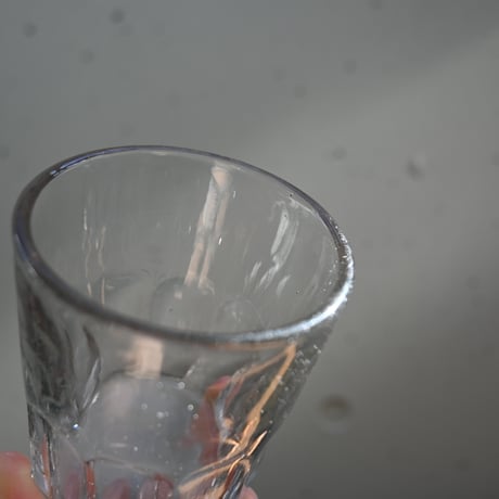 FRANCE Antique Cutting Glass  / フランス アンティーク面取グラス