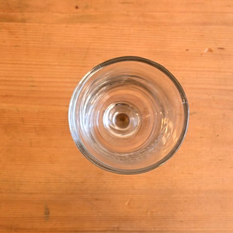 FRANCE Antique Wine Glass  / フランス アンティーク 筒型のエッチングビストロワイングラス