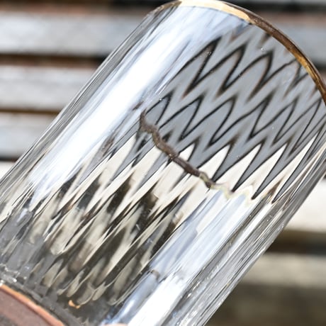 France Antique Gold rim glass / フランス アンティーク 金縁のグラス