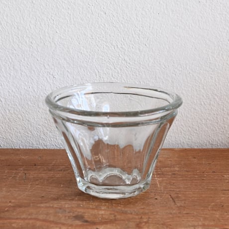 France Old Confiture pot / フランス 古い 円錐型ガラスのコンフィチュールポット