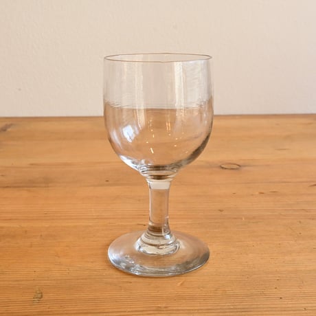 FRANCE Antique Wine Glass  / フランス アンティーク ビストロワイングラス  D