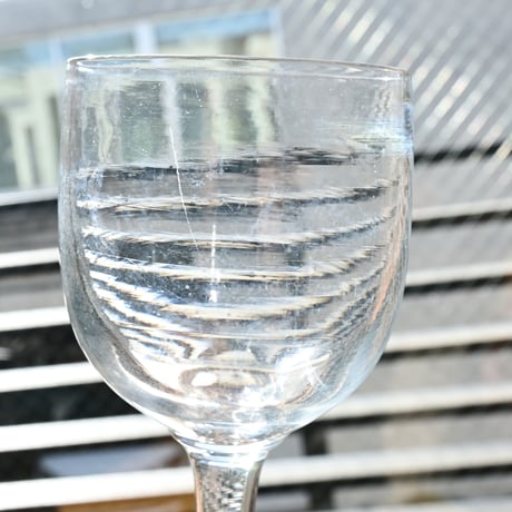 FRANCE Antique Wine Glass  / フランス アンティーク ビストロワイングラス  F