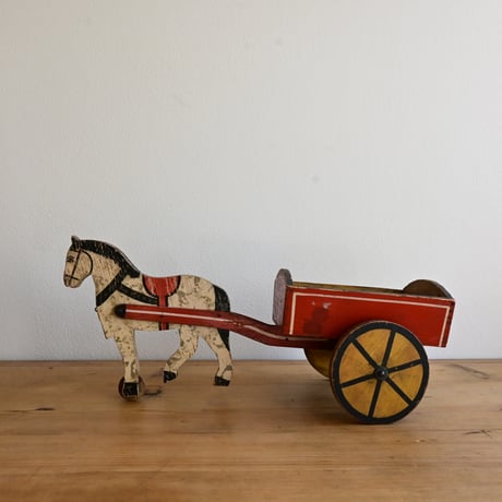 Finland Toy Horse Carriage / フィンランド 馬車のおもちゃ