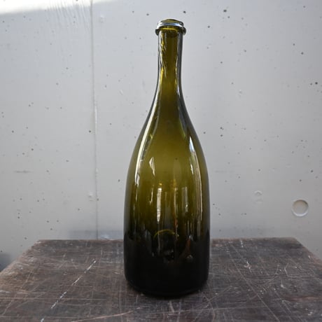 FRANCE Old Glass Wine Bottle  / フランス アンティーク 吹きワインボトル