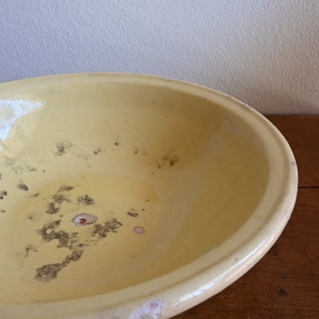 France Antique Yellow Bowl / フランス アンティーク 南仏の黄釉ボウル