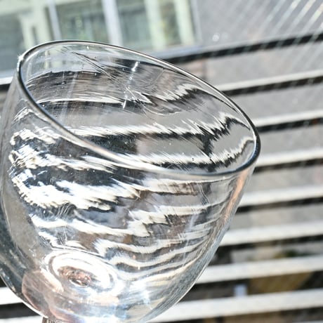 FRANCE Antique Wine Glass  / フランス アンティーク ビストロワイングラス  F