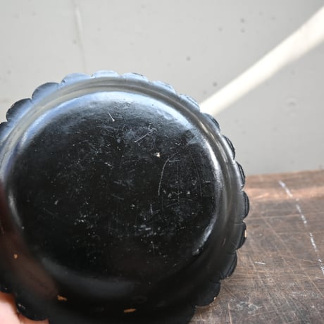 France Papier-Mache Smalltray Black / フランス パピエマシェの小さなトレイ 黒 C