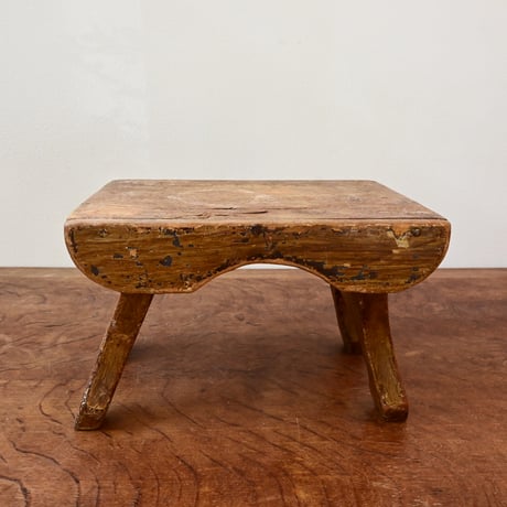 Sweden Decoration stand / スウェーデン 木製の小さな飾り台 スツール A-2