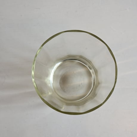 France Antique  Beveled glass  / フランス アンティーク 12角面取グラス