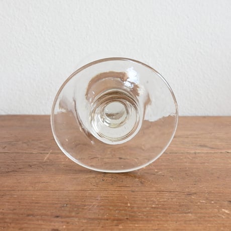 FRANCE Antique Wine Glass  / フランス アンティーク 曲がり円錐型ビストロワイングラス