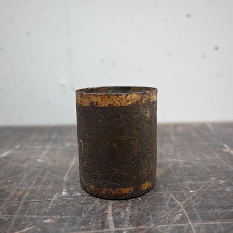 France Tin Can Objet / フランス 古いブリキの筒 B