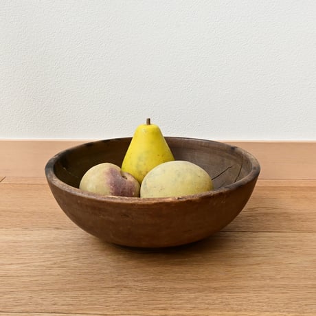 France Antique Wood Bowl / フランス アンティークの木のボウル