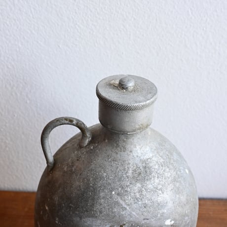 France Antique water aluminium bottle  / フランス アンティーク アルミの水筒