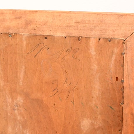 France Antique Wooden Mirror / フランス アンティーク 木製のミラー A-1
