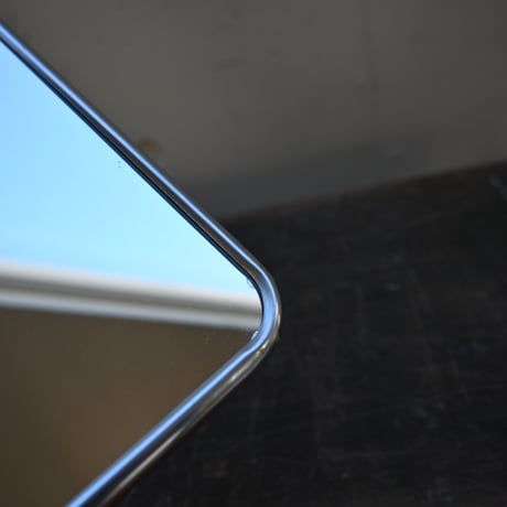 France Metal frame Stand＆Wall Mirror / フランス 古いメタルフレームのスタンドミラー＆壁掛けミラー C