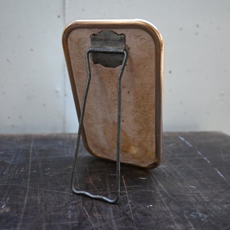 France Metal frame Stand Mirror / フランス 古いメタルフレームのスタンドミラー