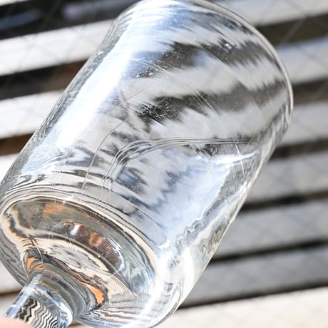 FRANCE Antique Wine Glass  / フランス アンティーク 筒型のビストロワイングラス C