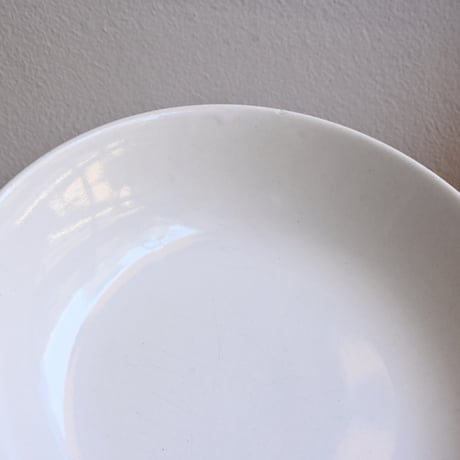 France Antique Faience Fine Soup Plate  / フランス アンティーク 白錫釉のスーププレートB