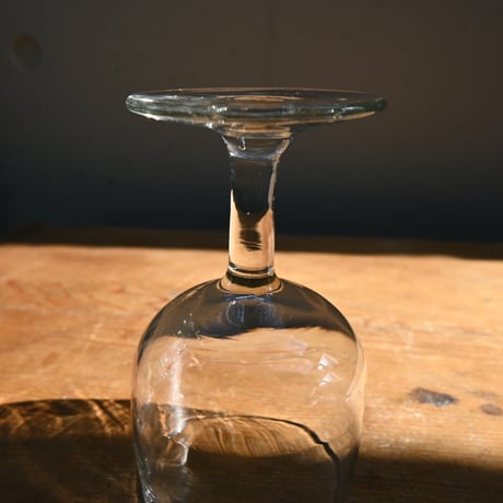 FRANCE Antique Wine Glass  / フランス アンティーク ビストロワイングラス B