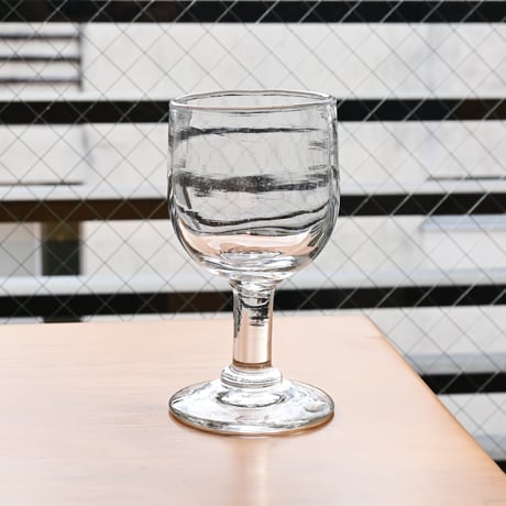 FRANCE Antique Wine Glass  / フランス アンティーク ビストロワイングラス  J