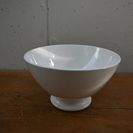 France Antique Cafe Bowl / フランス  カフェオレボウル 白無地 A